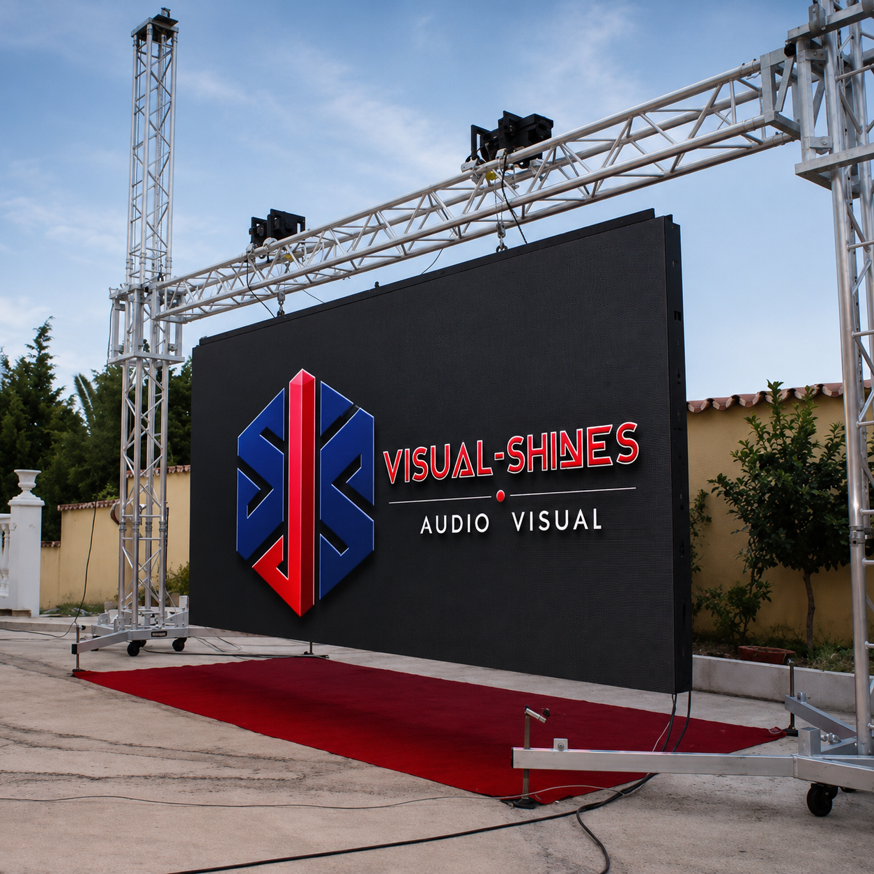Massive LED screen installation